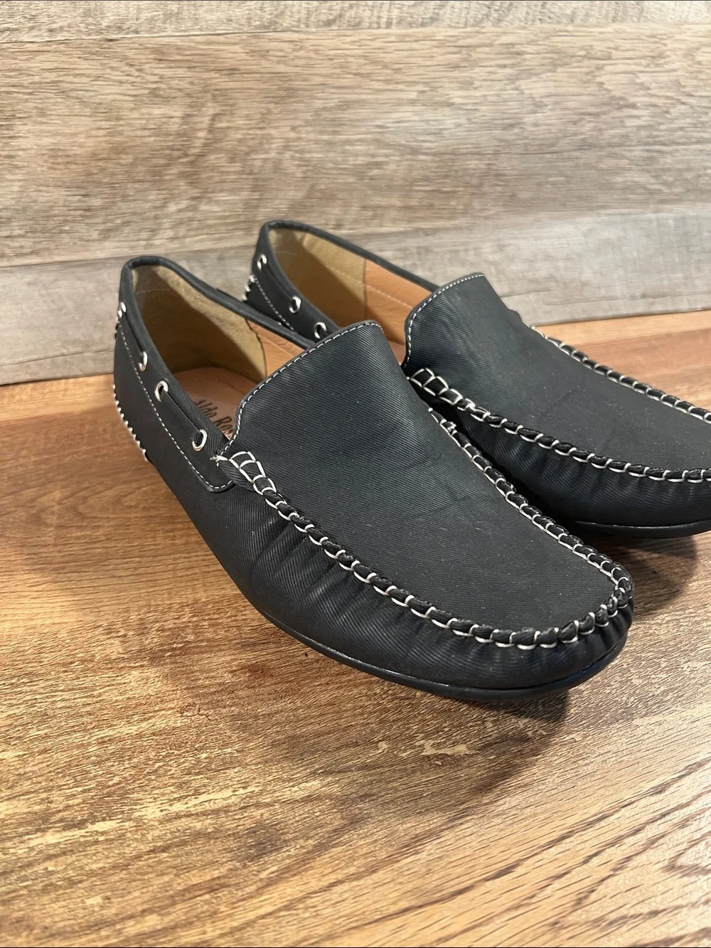 Classic Black Slip-On Driving Loafers for Men